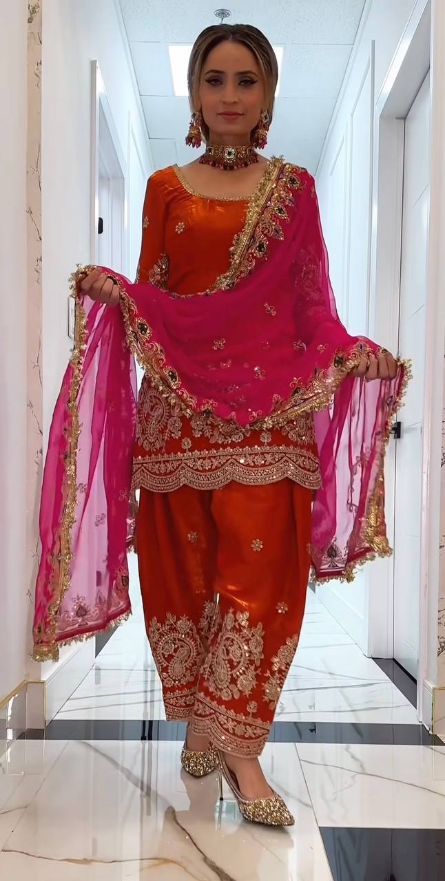 Neo-Classic Sage Couture Salwar Suit